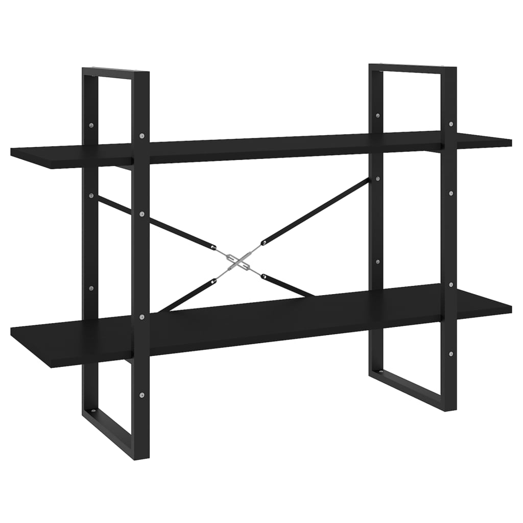 vidaXL Book Cabinet | Black | Engineered wood | 100 x 30 x 70 cm | Book Cabinet