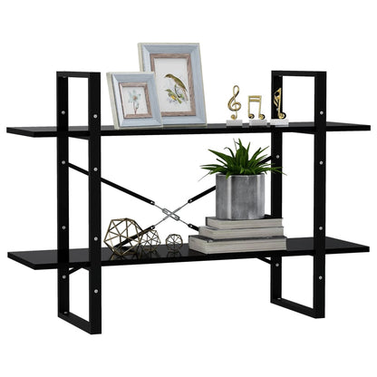 vidaXL Book Cabinet | Black | Engineered wood | 100 x 30 x 70 cm | Book Cabinet