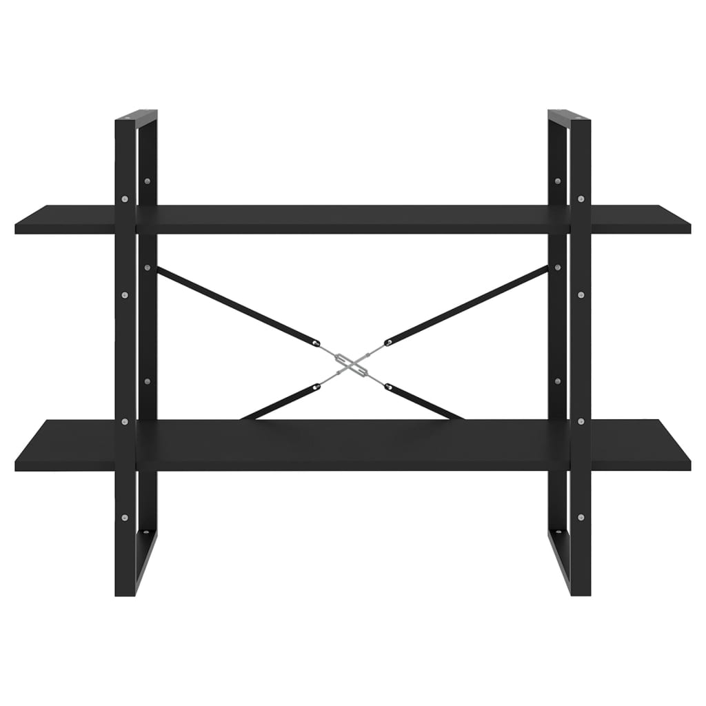 vidaXL Book Cabinet | Black | Engineered wood | 100 x 30 x 70 cm | Book Cabinet