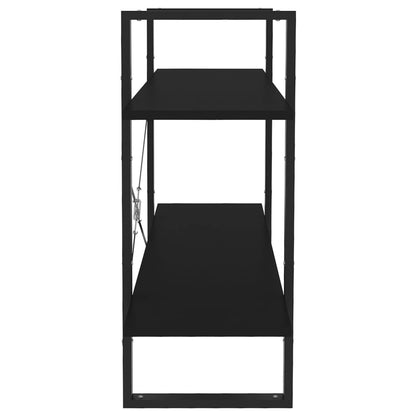 vidaXL Book Cabinet | Black | Engineered wood | 100 x 30 x 70 cm | Book Cabinet