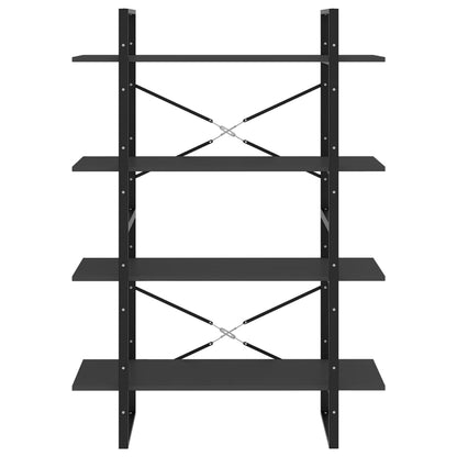 vidaXL 4-Tier Book Cabinet Grey 100x30x140 cm Engineered Wood