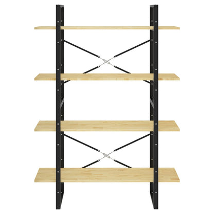 vidaXL 4-Tier Book Cabinet 100x30x140 cm Solid Pine Wood