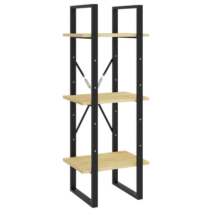 vidaXL 3-Tier Book Cabinet 40x30x105 cm Solid Pinewood