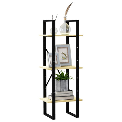 vidaXL 3-Tier Book Cabinet 40x30x105 cm Solid Pinewood
