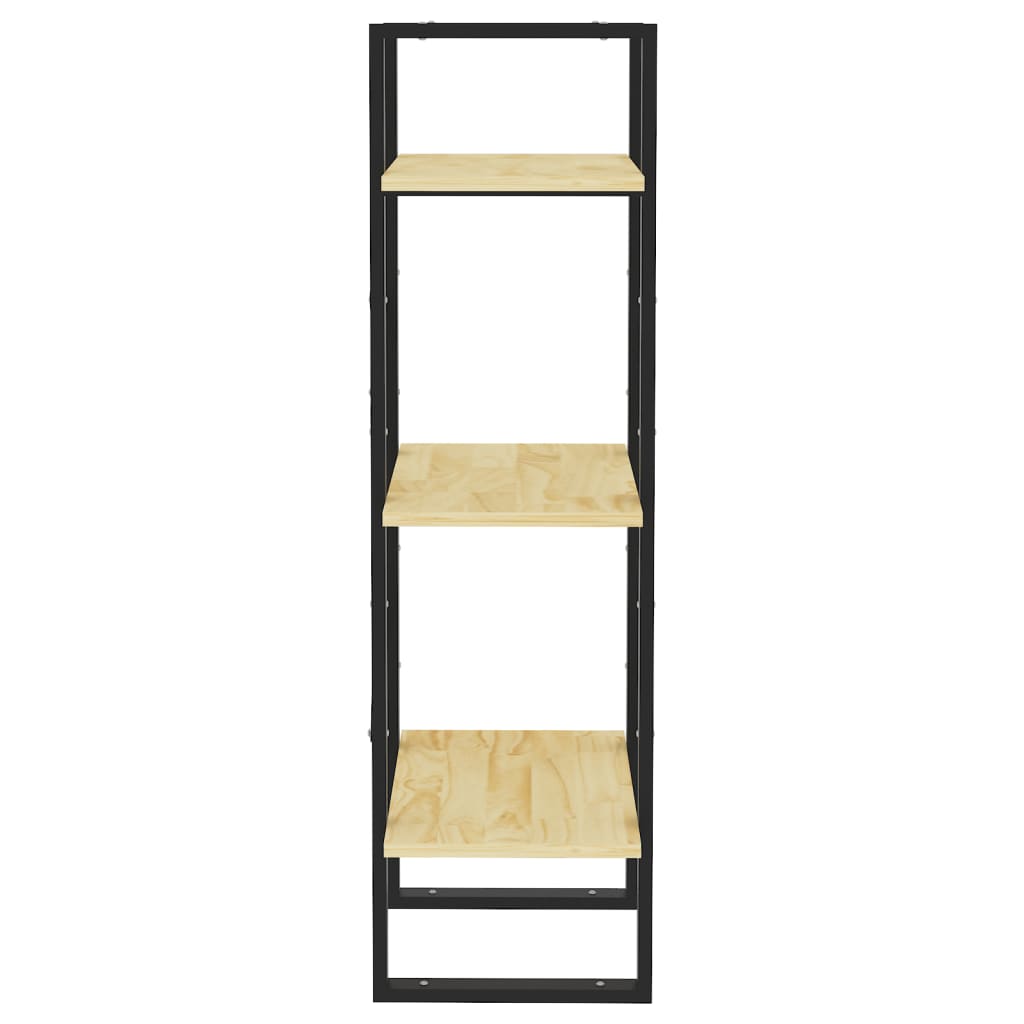 vidaXL 3-Tier Book Cabinet 40x30x105 cm Solid Pinewood