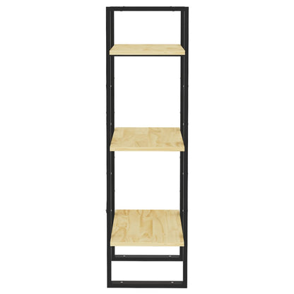 vidaXL 3-Tier Book Cabinet 40x30x105 cm Solid Pinewood