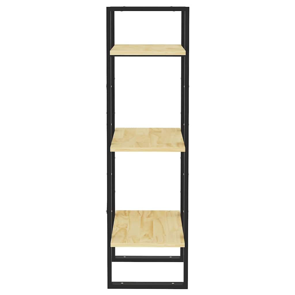806492 vidaXL 3-Tier Book Cabinet 40x30x105 cm Solid Wood Pine