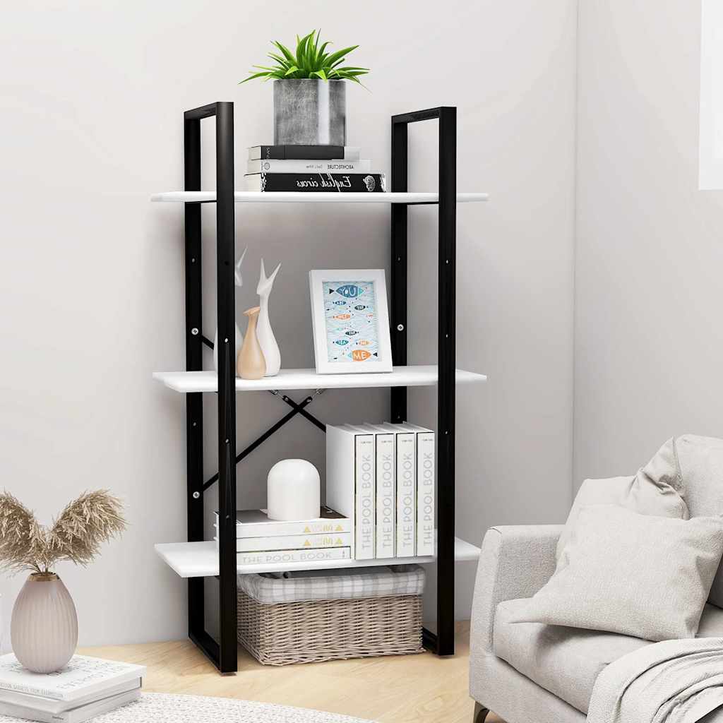 806507 vidaXL Storage Shelf White 60x30x105 cm Engineered Wood