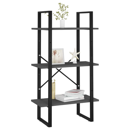 vidaXL Storage Shelf Grey 60x30x105 cm Engineered Wood