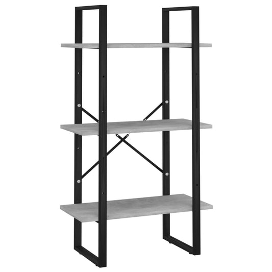 vidaXL Storage Shelf Concrete Grey 60x30x105 cm Engineered Wood