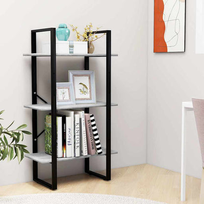 806511 vidaXL Storage Shelf Concrete Grey 60x30x105 cm Engineered Wood