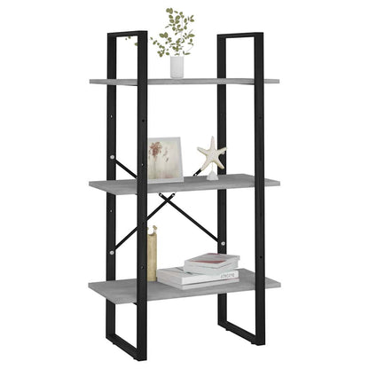 806511 vidaXL Storage Shelf Concrete Grey 60x30x105 cm Engineered Wood