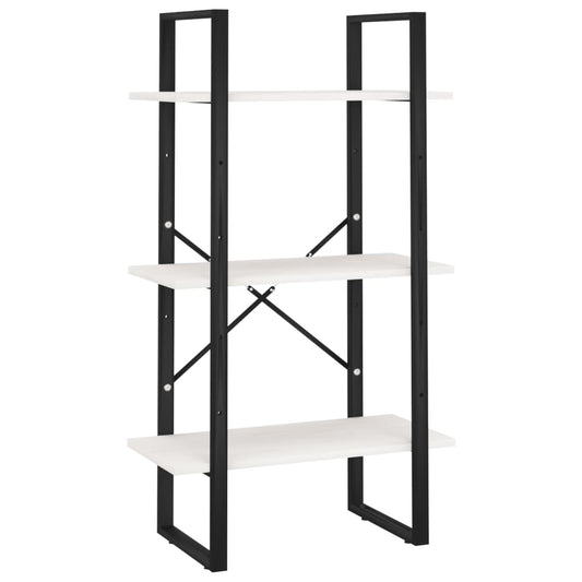 vidaXL Storage Shelf White 60x30x105 cm Solid Pine Wood