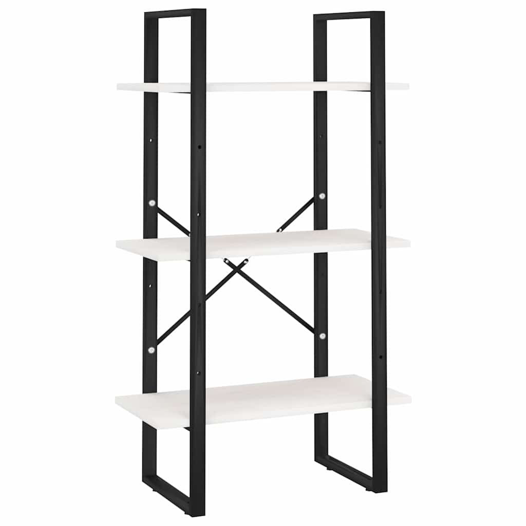 806513 vidaXL Storage Shelf White 60x30x105 cm Solid Wood Pine