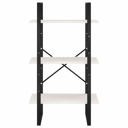806513 vidaXL Storage Shelf White 60x30x105 cm Solid Wood Pine