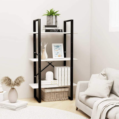 806513 vidaXL Storage Shelf White 60x30x105 cm Solid Wood Pine
