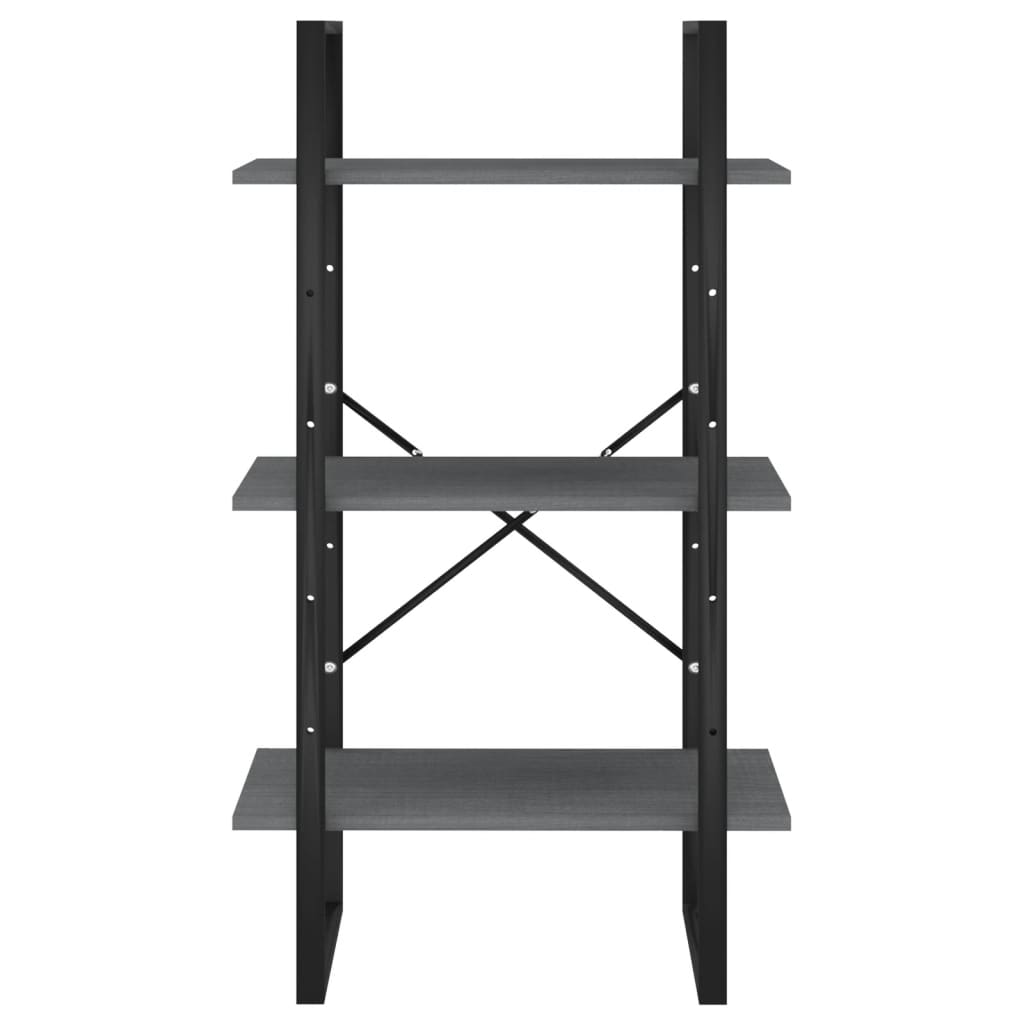 vidaXL Storage Shelf Grey 60x30x105 cm Solid Pine Wood