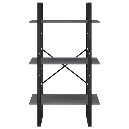 806514 vidaXL Storage Shelf Grey 60x30x105 cm Solid Wood Pine