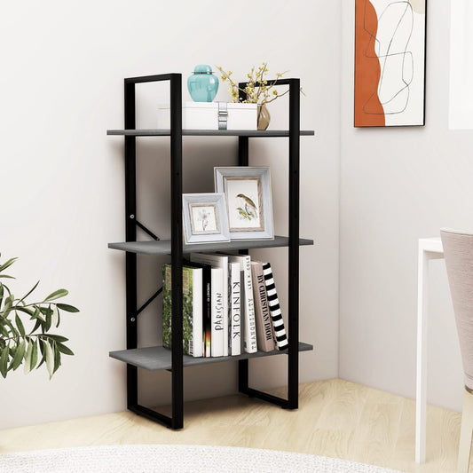 vidaXL Storage Shelf Grey 60x30x105 cm Solid Pine Wood