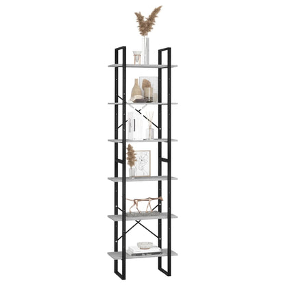 vidaXL Storage Shelf Concrete Grey 60x30x210cm Engineered Wood