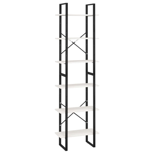 vidaXL Storage Shelf White 60x30x210 cm Solid Wood Pine