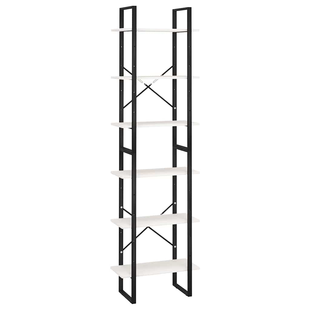 vidaXL Storage Shelf White 60x30x210 cm Solid Wood Pine