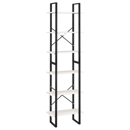 vidaXL Storage Shelf White 60x30x210 cm Solid Wood Pine