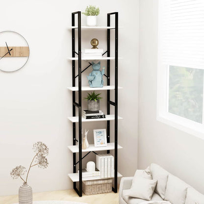 vidaXL Storage Shelf White 60x30x210 cm Solid Wood Pine