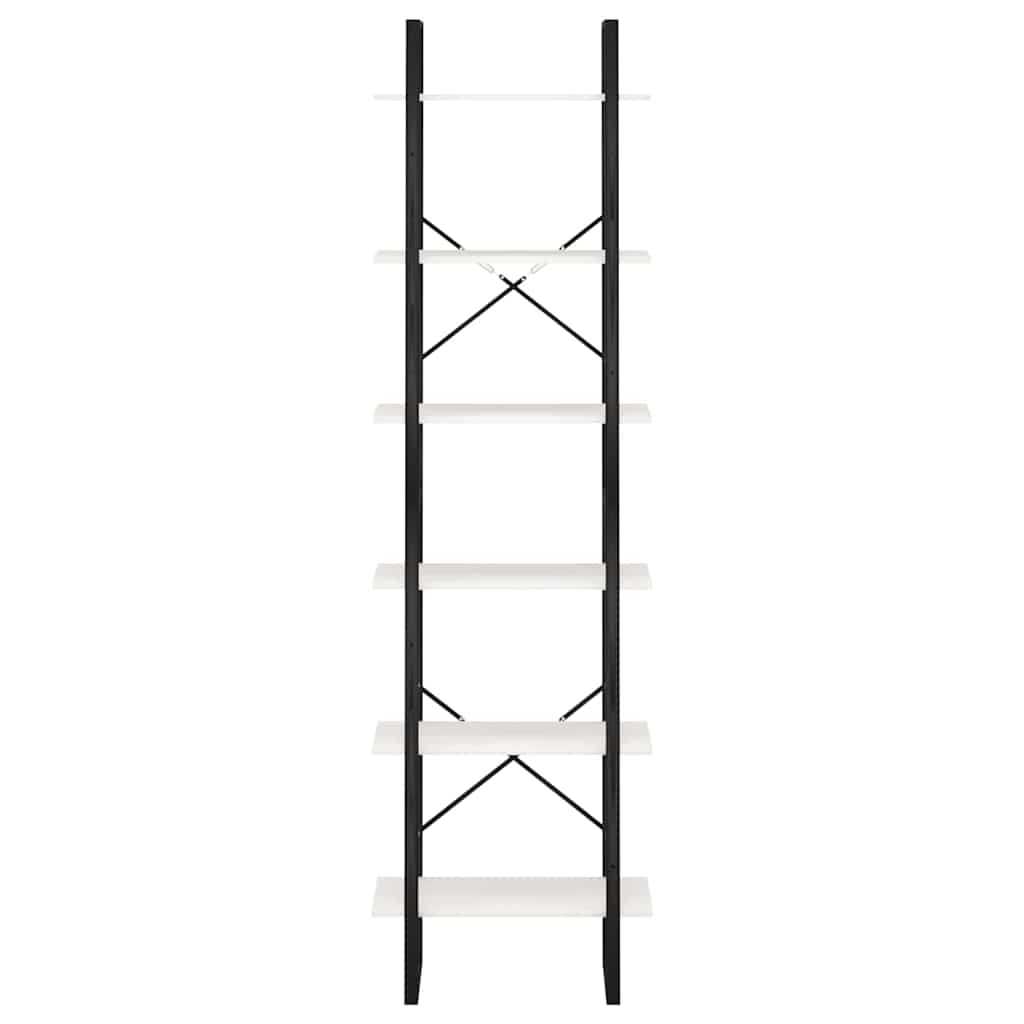 vidaXL Storage Shelf White 60x30x210 cm Solid Wood Pine