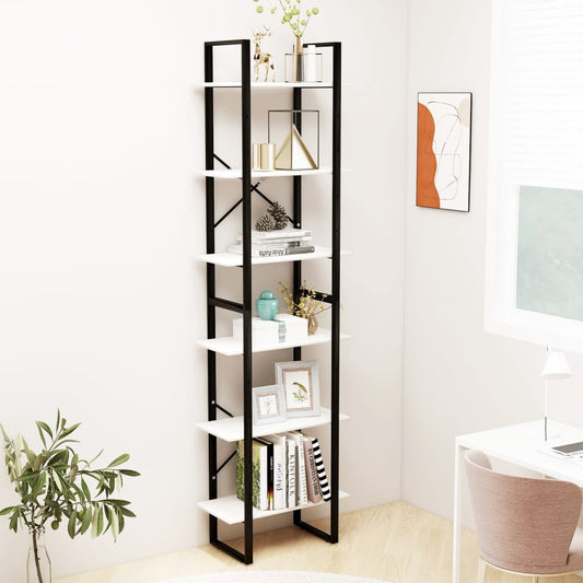 vidaXL Storage Shelf White 60x30x210 cm Solid Wood Pine