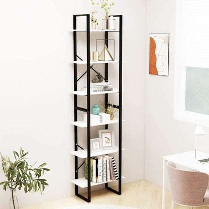 vidaXL Storage Shelf White 60x30x210 cm Solid Wood Pine