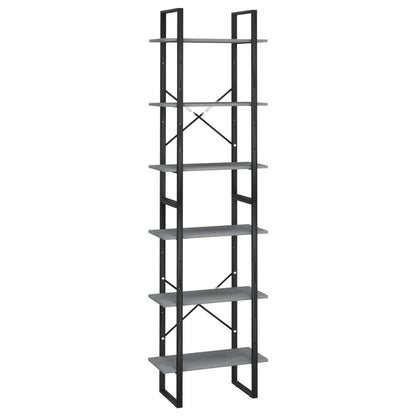 vidaXL Storage Shelf Grey 60x30x210 cm Solid Wood Pine