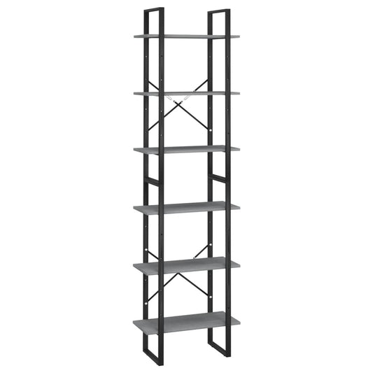 vidaXL Storage Shelf Grey 60x30x210 cm Solid Wood Pine