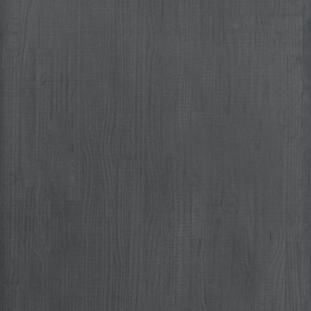 vidaXL Storage Shelf Grey 60x30x210 cm Solid Wood Pine