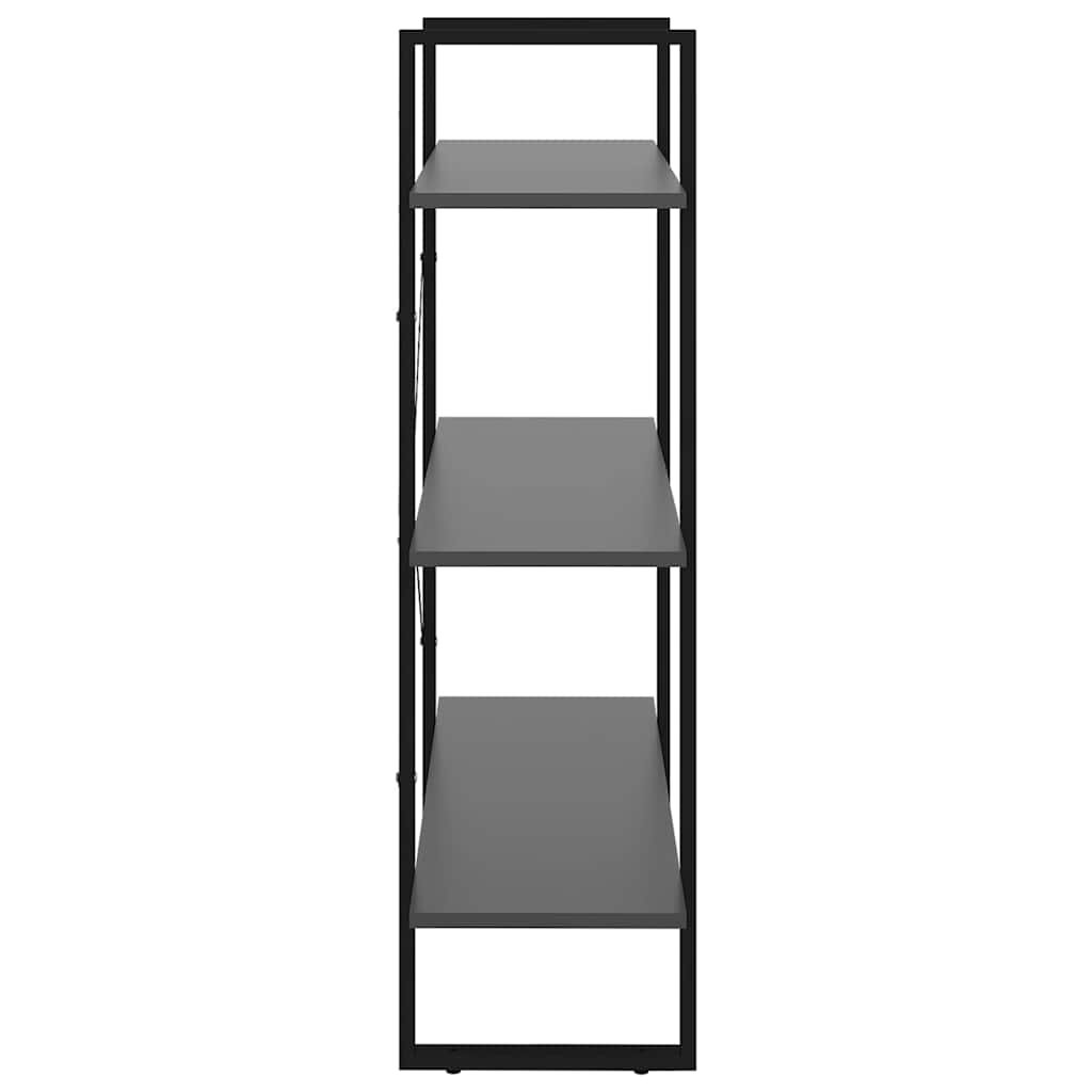 vidaXL Book Cabinet Grey 80x30x105 cm Engineered Wood