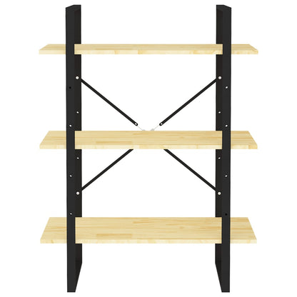vidaXL 3-Tier Book Cabinet 80x30x105 cm Solid Pine Wood