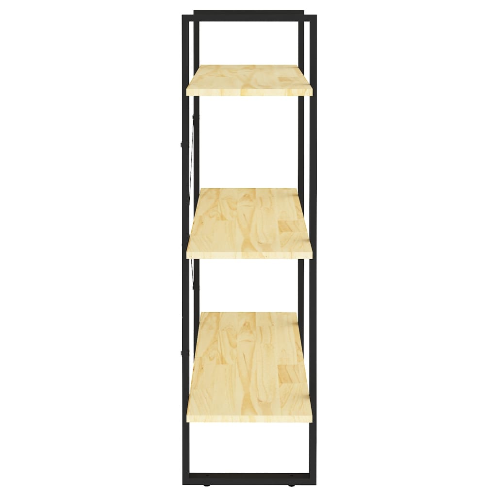 vidaXL 3-Tier Book Cabinet 80x30x105 cm Solid Pine Wood