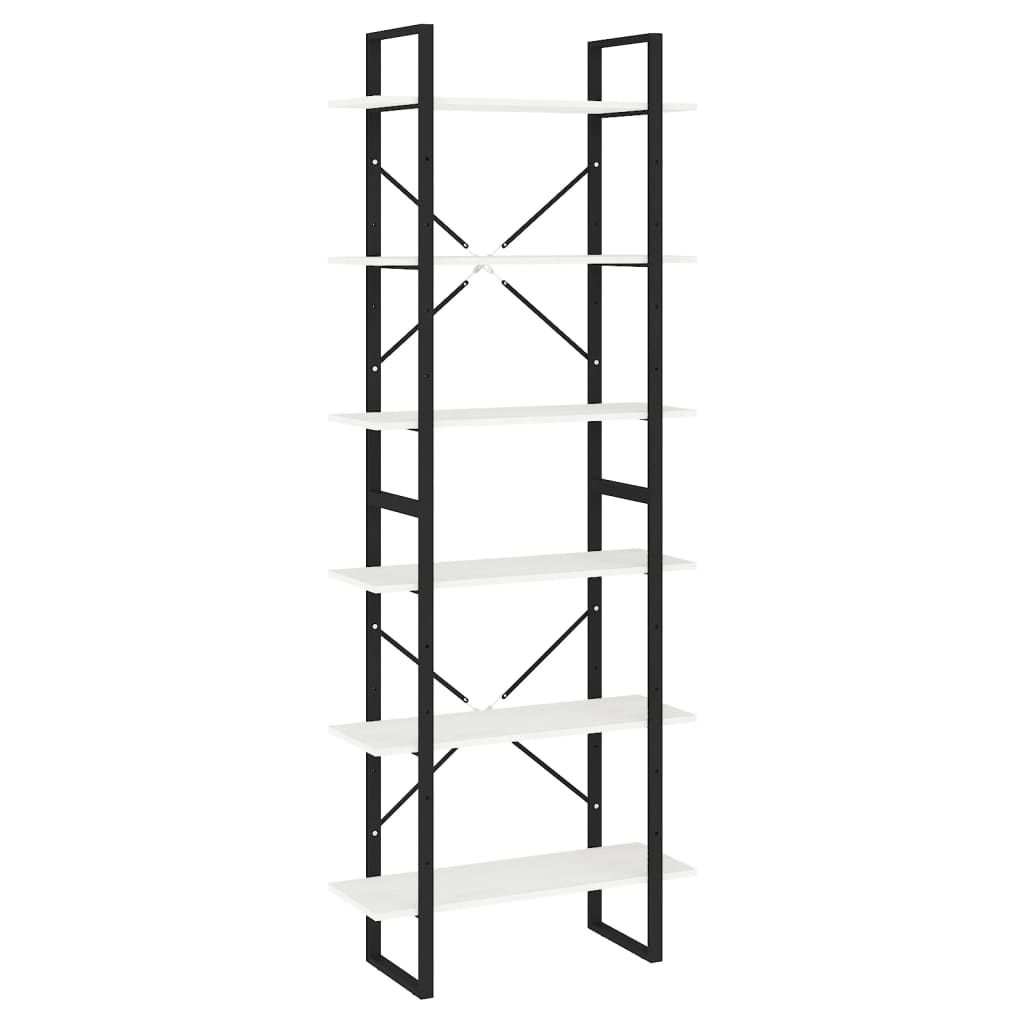 vidaXL High Cabinet White 80x30x210 cm Solid Pine Wood
