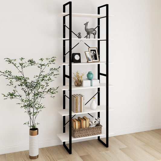 vidaXL High Cabinet White 80x30x210 cm Solid Pine Wood