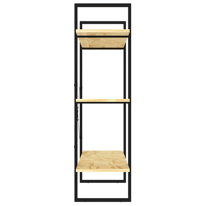 806552 vidaXL 3-Tier Book Cabinet 100x30x105 cm Solid Wood Pine