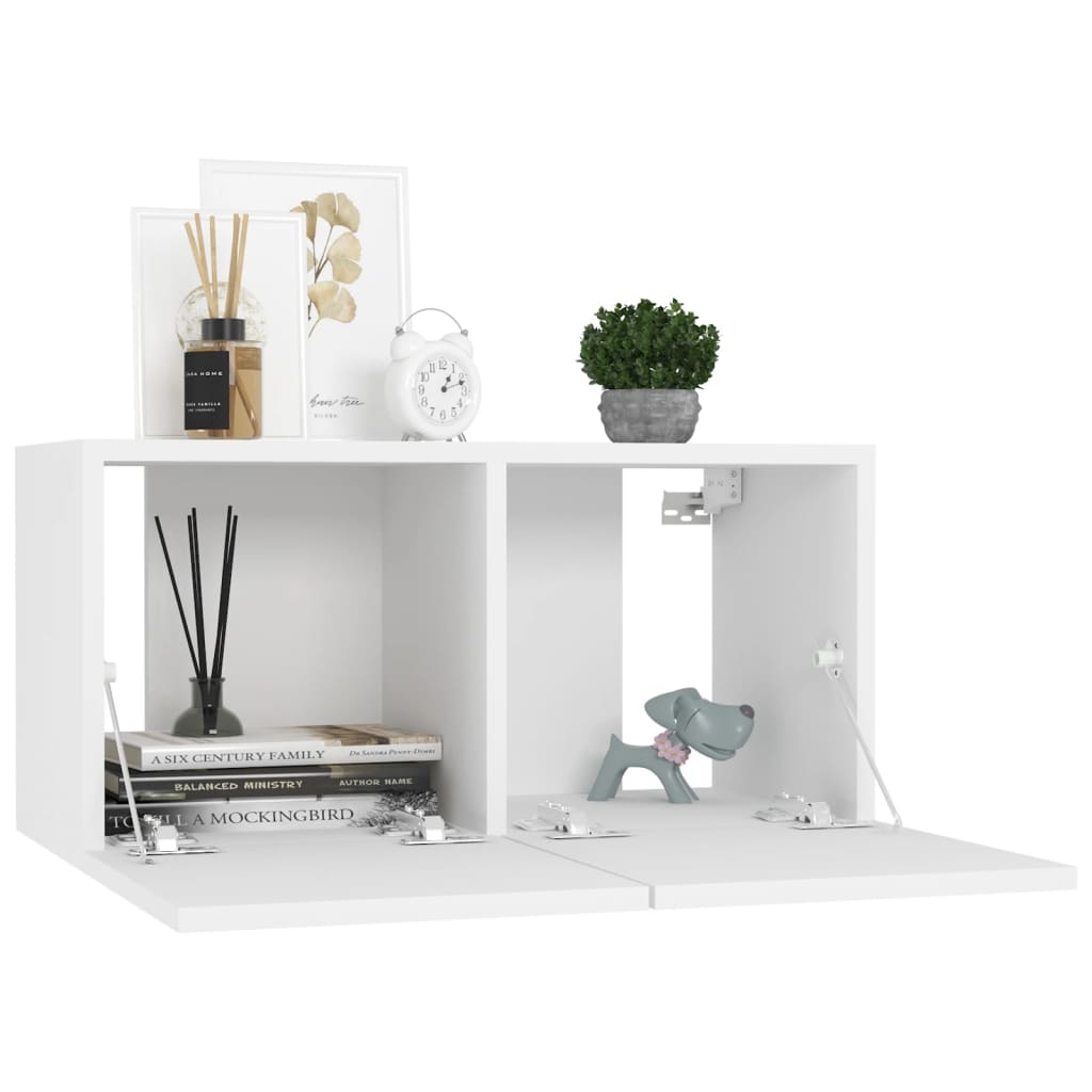 vidaXL TV Cabinets 4 pcs White 60x30x30 cm Engineered Wood