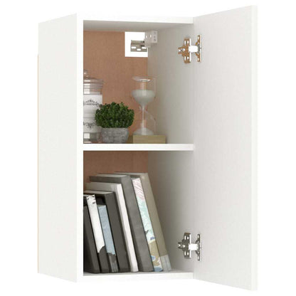 vidaXL 4 Piece TV Cabinet Set White Engineered Wood
