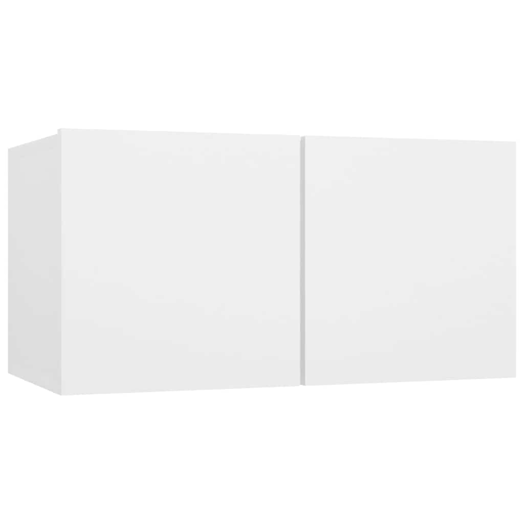 vidaXL 5 Piece TV Cabinet Set White Engineered Wood