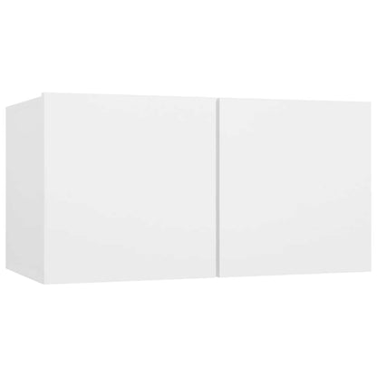 vidaXL 5 Piece TV Cabinet Set White Engineered Wood