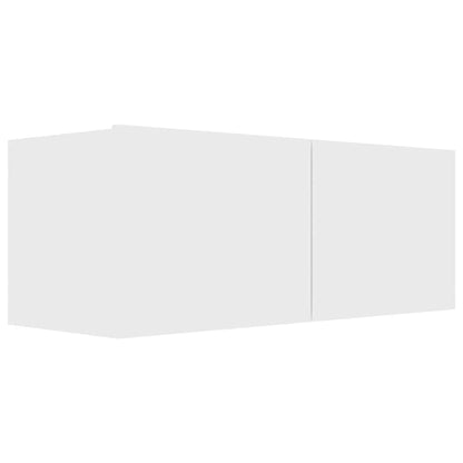 vidaXL 4 Piece TV Cabinet Set White Engineered Wood
