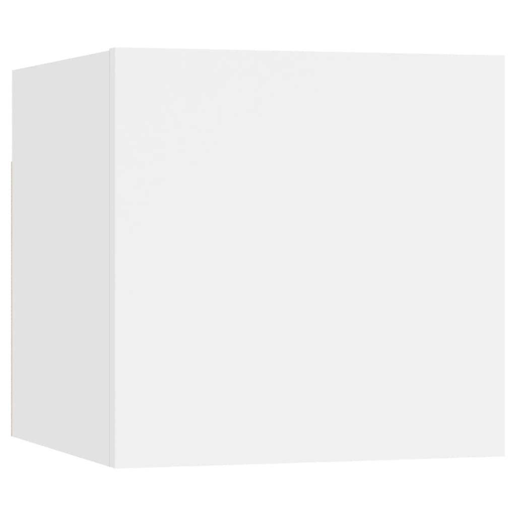 vidaXL 10 Piece TV Cabinet Set White Engineered Wood