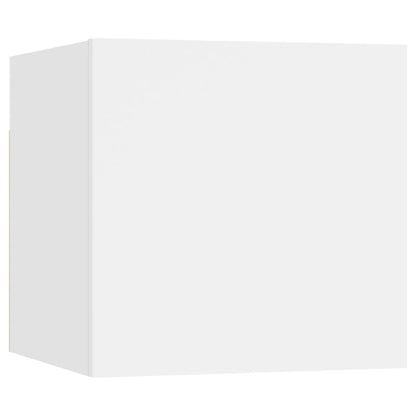 vidaXL 10 Piece TV Cabinet Set White Engineered Wood
