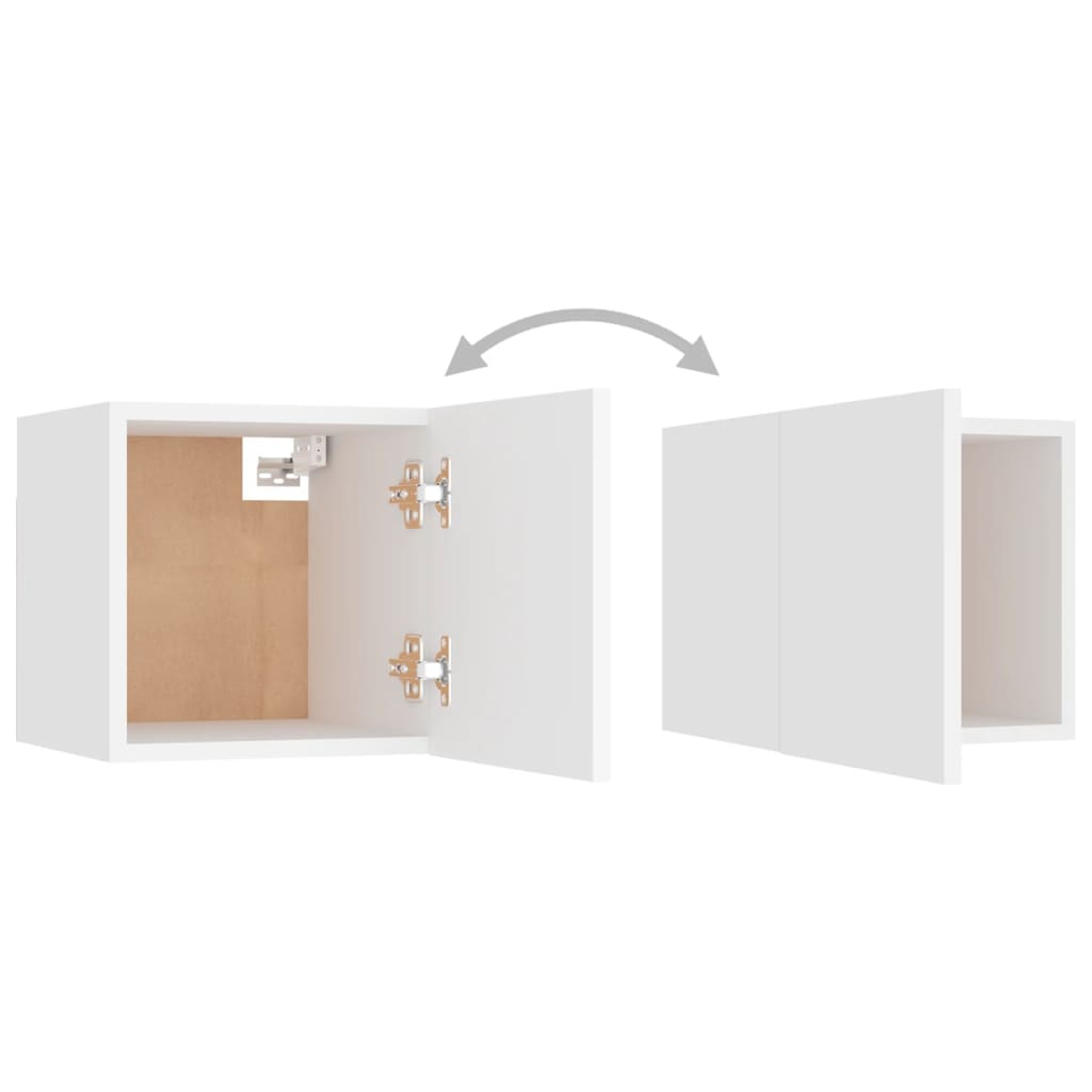 vidaXL 10 Piece TV Cabinet Set White Engineered Wood