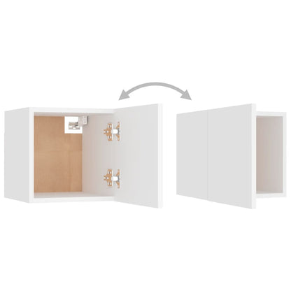 vidaXL 10 Piece TV Cabinet Set White Engineered Wood