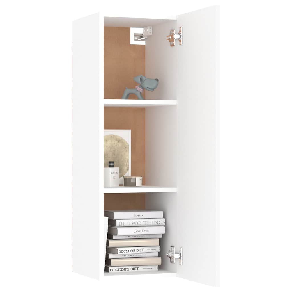 vidaXL 8 Piece TV Cabinet Set White Engineered Wood